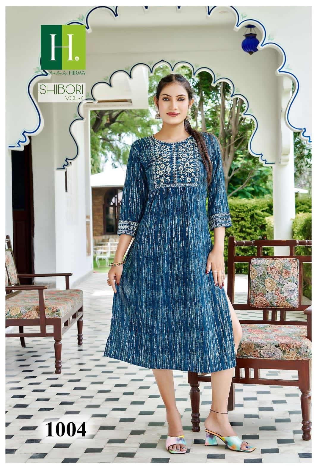 Hirwa Shibori Vol 4 Printed Designer Kurtis Catalog
